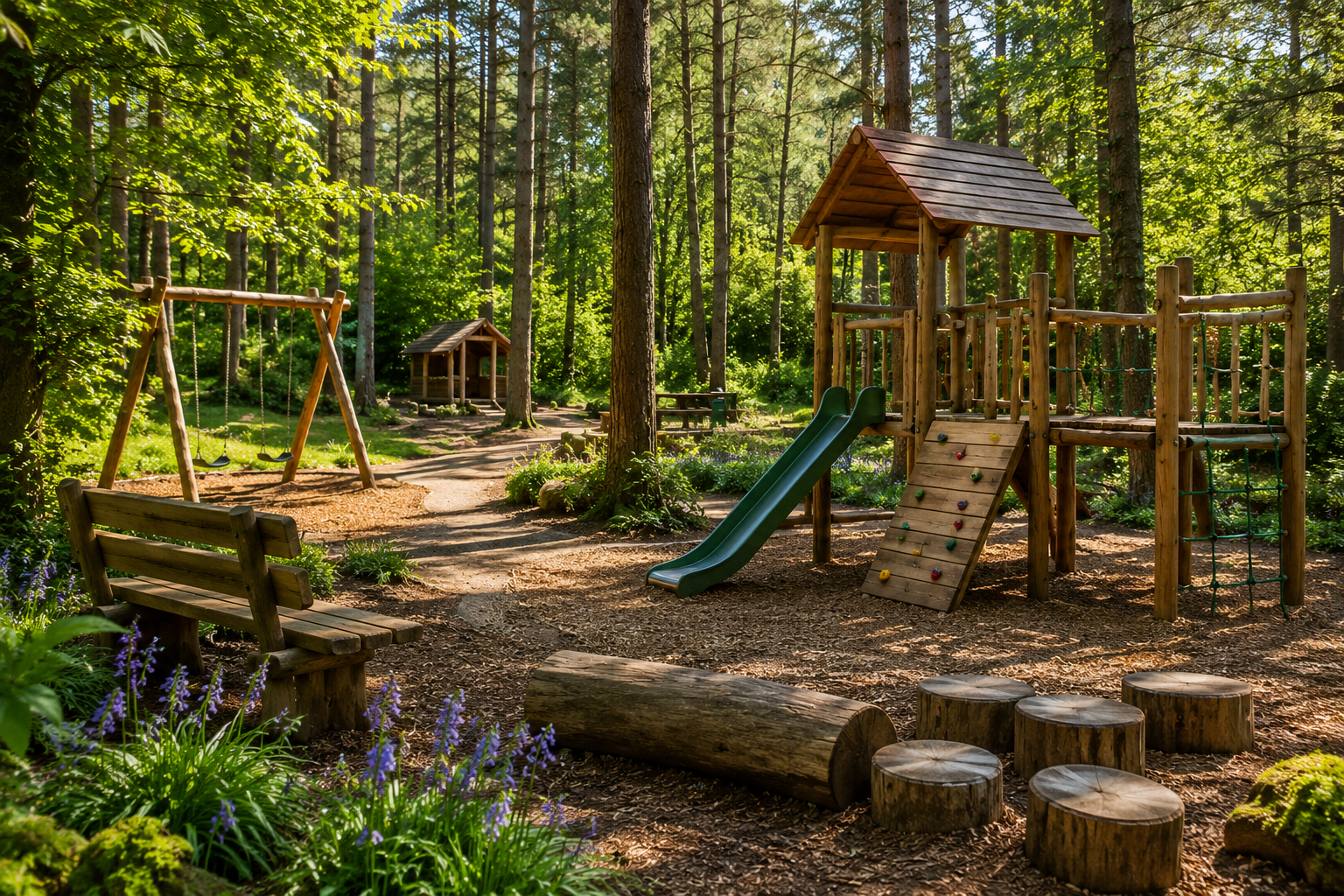 Forest playground near B&B Sunrise